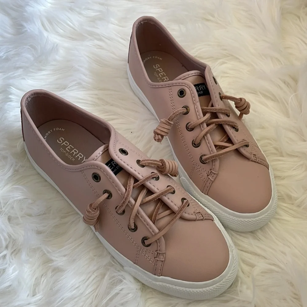 Sperry Pier View Nubuck leather sneakers - Picture 2 of 9